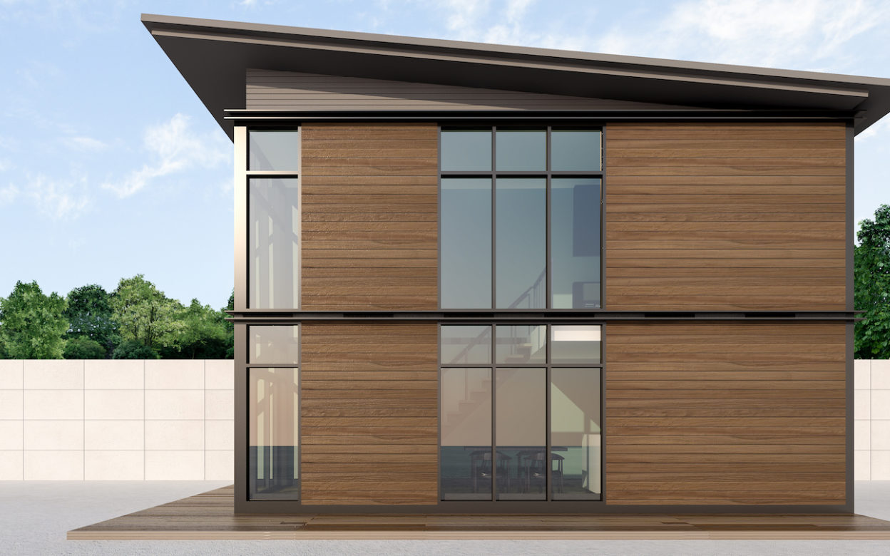 Timber facade composite panels